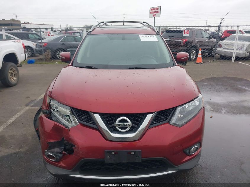 2015 Nissan Rogue Sv VIN: 5N1AT2MT1FC839069 Lot: 43981490