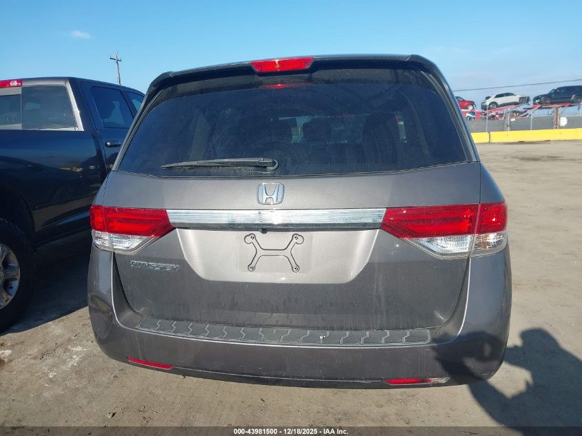 2015 Honda Odyssey Ex VIN: 5FNRL5H4XFB059747 Lot: 43981500