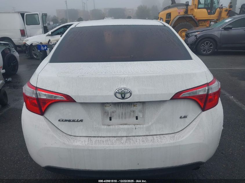 2014 Toyota Corolla Le Plus VIN: 5YFBURHE2EP131817 Lot: 43981518