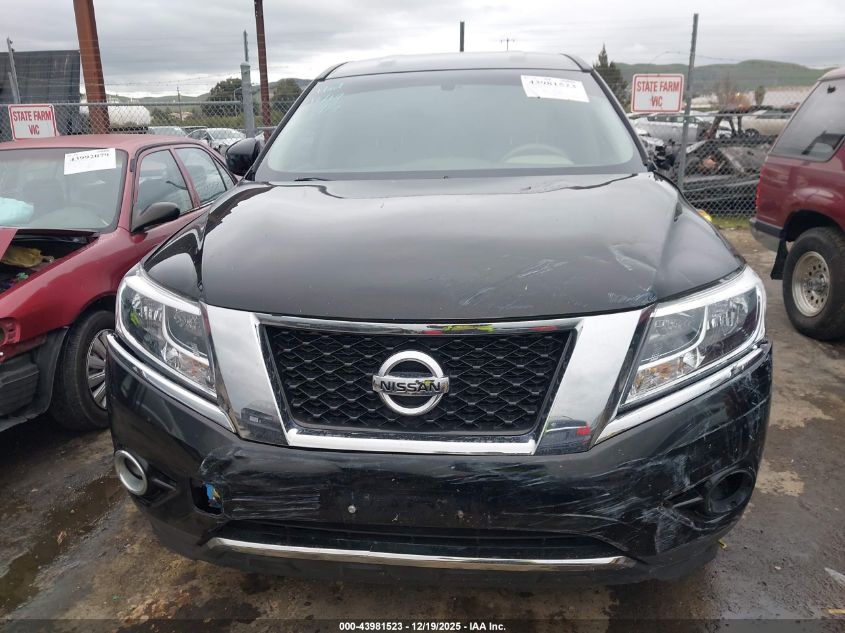 2013 Nissan Pathfinder S VIN: 5N1AR2MN7DC656014 Lot: 43981523