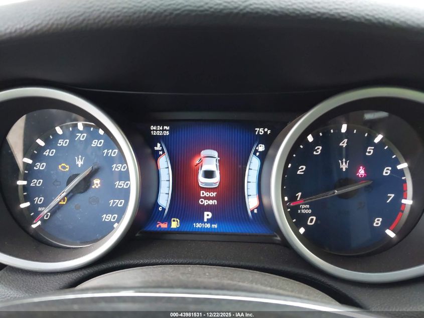 2015 Maserati Ghibli S Q4 VIN: ZAM57RTA7F1160000 Lot: 43981531