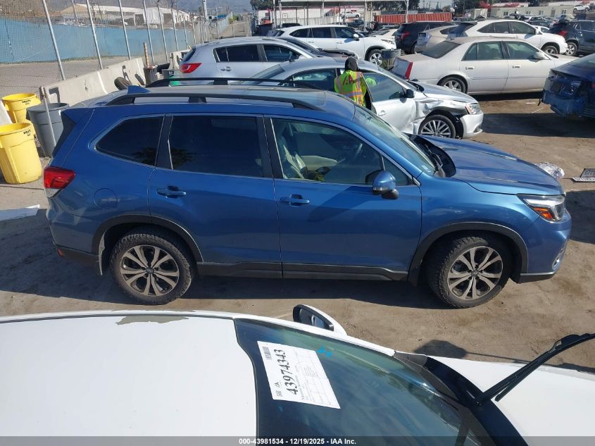 2021 Subaru Forester Limited VIN: JF2SKASC4MH524356 Lot: 43981534