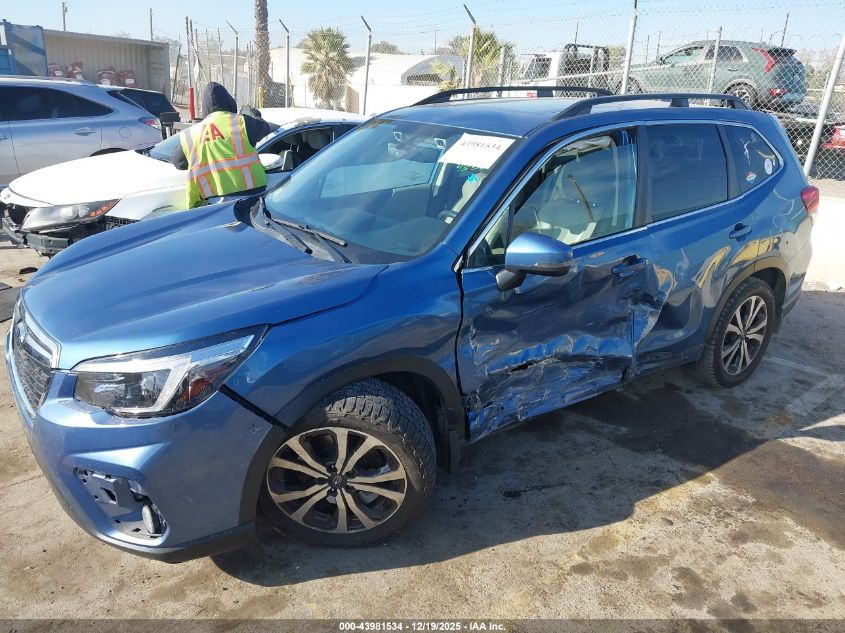 2021 Subaru Forester Limited VIN: JF2SKASC4MH524356 Lot: 43981534