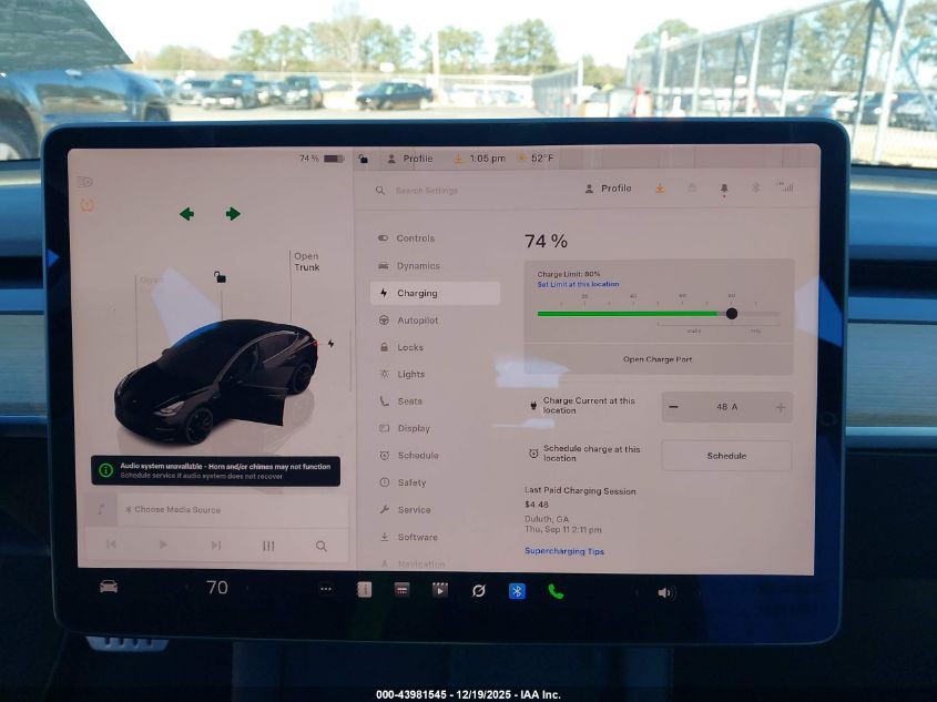 2022 Tesla Model 3 Performance Dual Motor All-Wheel Drive VIN: 5YJ3E1EC7NF175734 Lot: 43981545