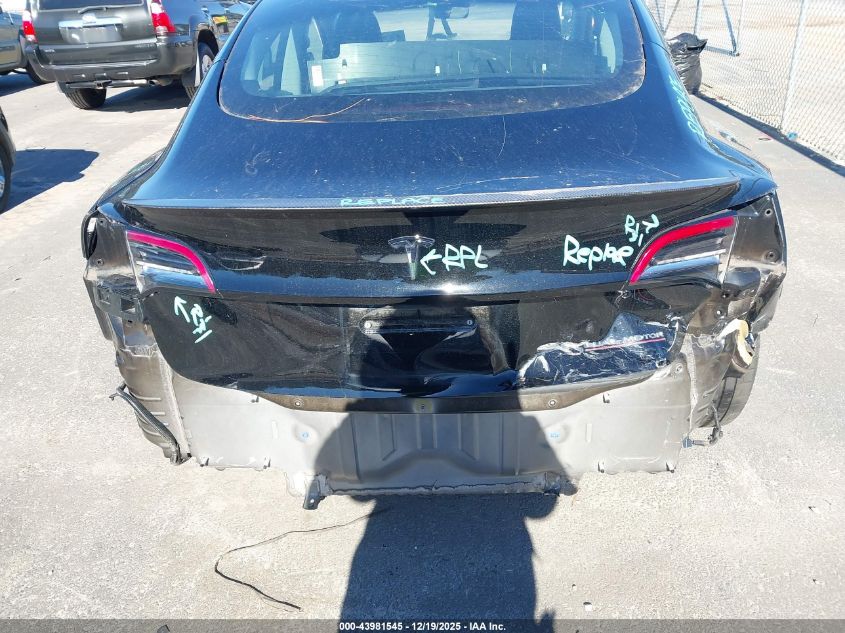 2022 Tesla Model 3 Performance Dual Motor All-Wheel Drive VIN: 5YJ3E1EC7NF175734 Lot: 43981545