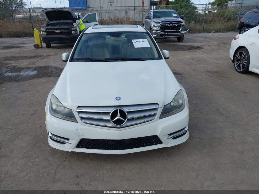 2012 Mercedes-Benz C 250 Sport VIN: WDDGF4HB0CR204345 Lot: 43981567