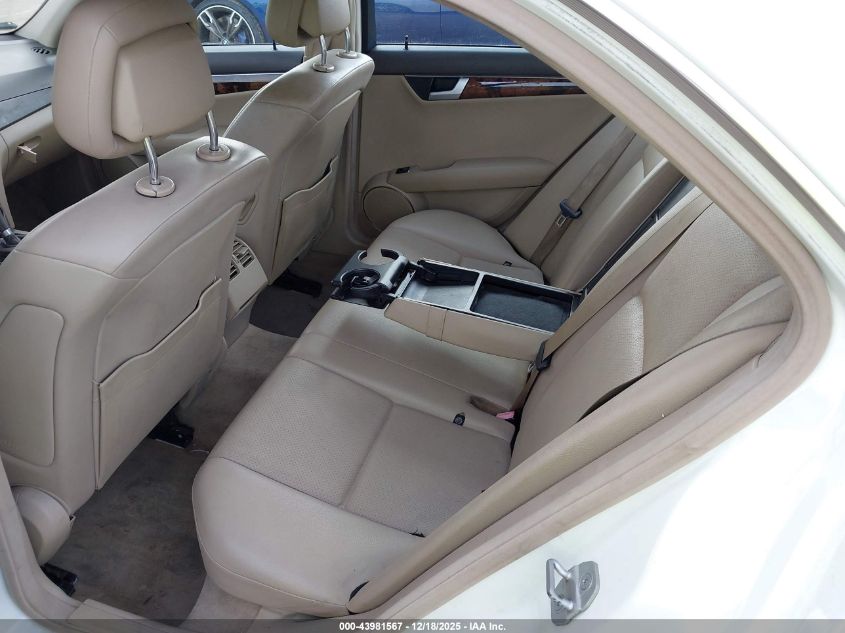 2012 Mercedes-Benz C 250 Sport VIN: WDDGF4HB0CR204345 Lot: 43981567