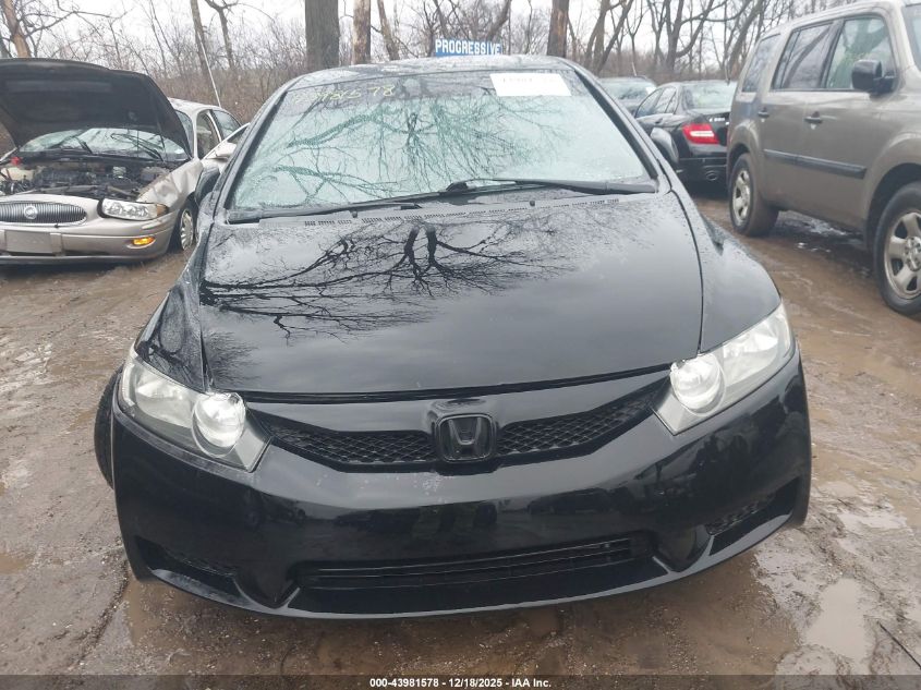 2009 Honda Civic Lx VIN: 19XFA165X9E048450 Lot: 43981578