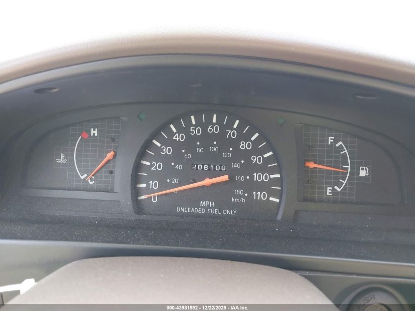 1998 Toyota Tacoma VIN: 4TAVL52NXWZ039276 Lot: 43981592