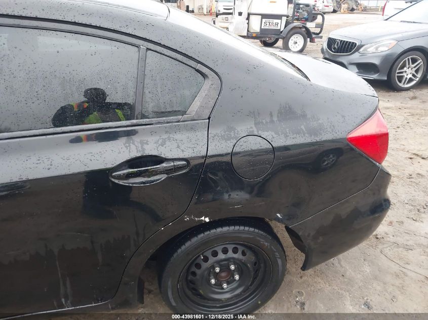 2012 Honda Civic Lx VIN: 19XFB2F51CE107332 Lot: 43981601