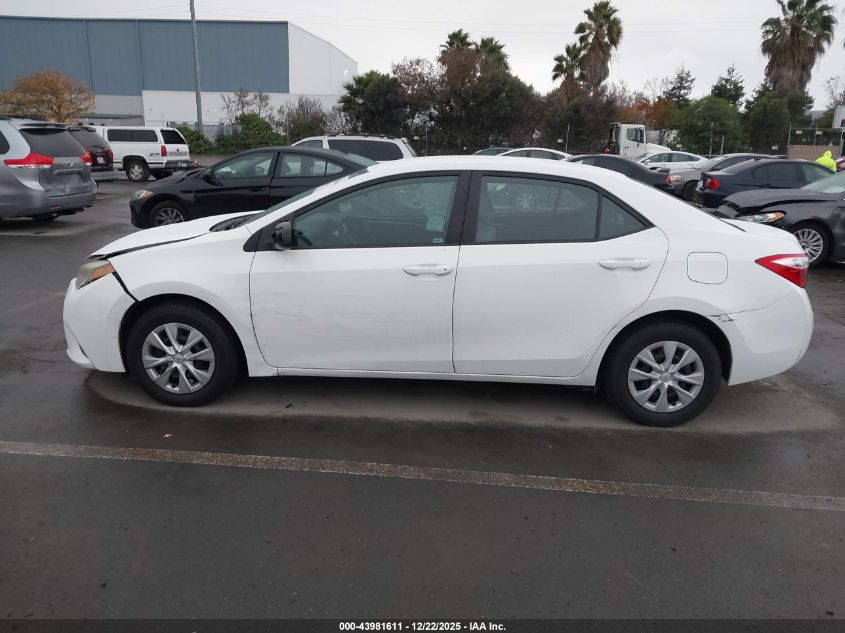 2015 Toyota Corolla L VIN: 5YFBURHE0FP345951 Lot: 43981611