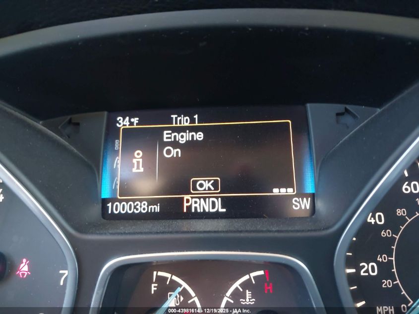 2016 Ford Focus Se VIN: 1FADP3F24GL203673 Lot: 43981614