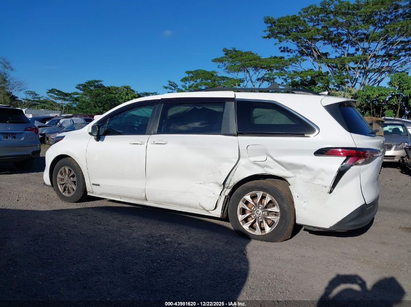 2021 Toyota Sienna Le VIN: 5TDKRKEC1MS071403 Lot: 43981620