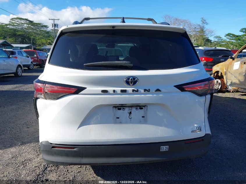 2021 Toyota Sienna Le VIN: 5TDKRKEC1MS071403 Lot: 43981620