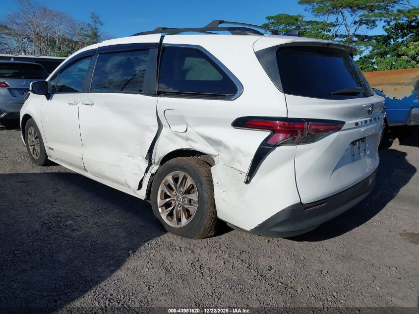 2021 Toyota Sienna Le VIN: 5TDKRKEC1MS071403 Lot: 43981620