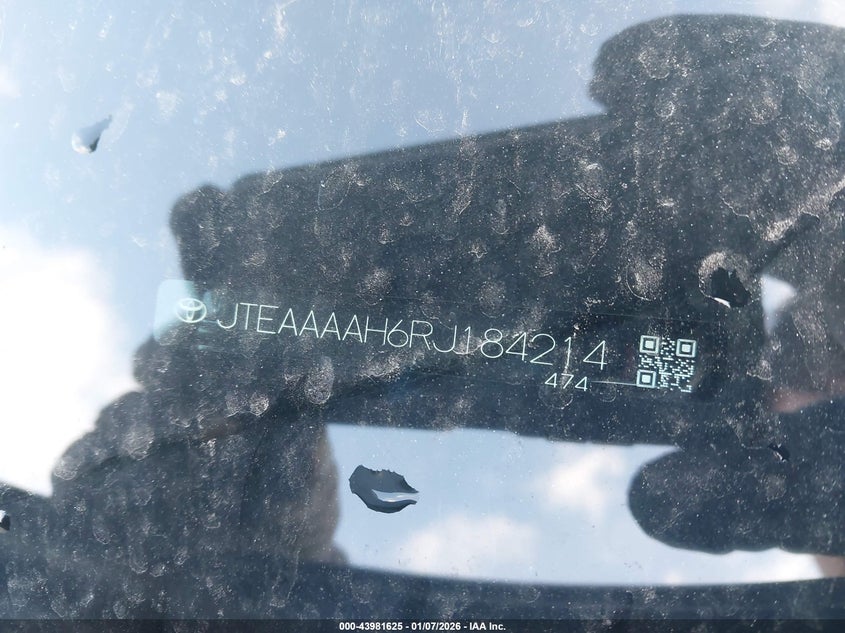 2024 Toyota Venza Xle VIN: JTEAAAAH6RJ184214 Lot: 43981625