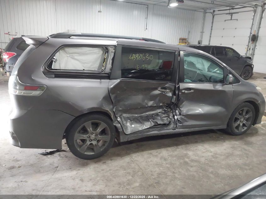 2015 Toyota Sienna Se 8 Passenger VIN: 5TDXK3DCXFS563707 Lot: 43981630