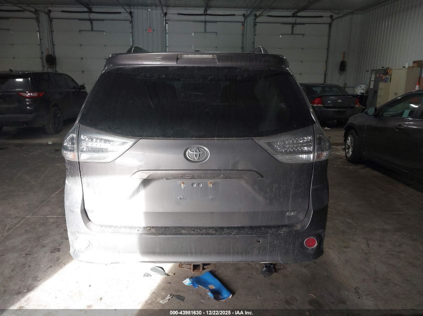 2015 Toyota Sienna Se 8 Passenger VIN: 5TDXK3DCXFS563707 Lot: 43981630