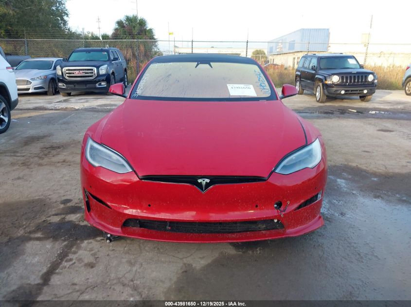 2021 Tesla Model S Long Range Dual Motor All-Wheel Drive VIN: 5YJSA1E55MF438892 Lot: 43981650