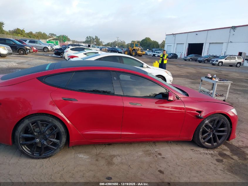 2021 Tesla Model S Long Range Dual Motor All-Wheel Drive VIN: 5YJSA1E55MF438892 Lot: 43981650
