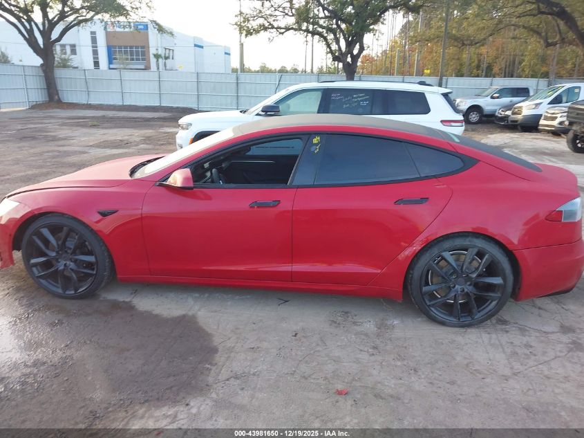 2021 Tesla Model S Long Range Dual Motor All-Wheel Drive VIN: 5YJSA1E55MF438892 Lot: 43981650