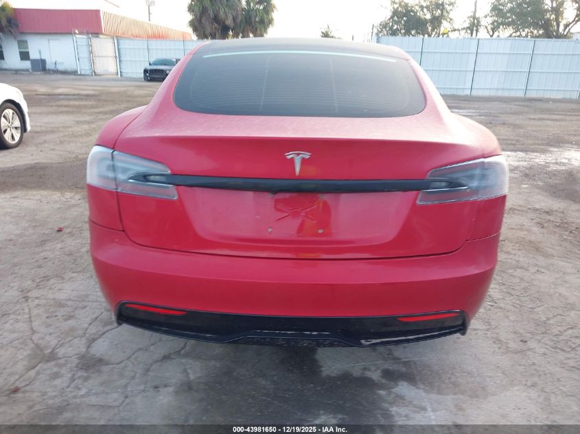 2021 Tesla Model S Long Range Dual Motor All-Wheel Drive VIN: 5YJSA1E55MF438892 Lot: 43981650