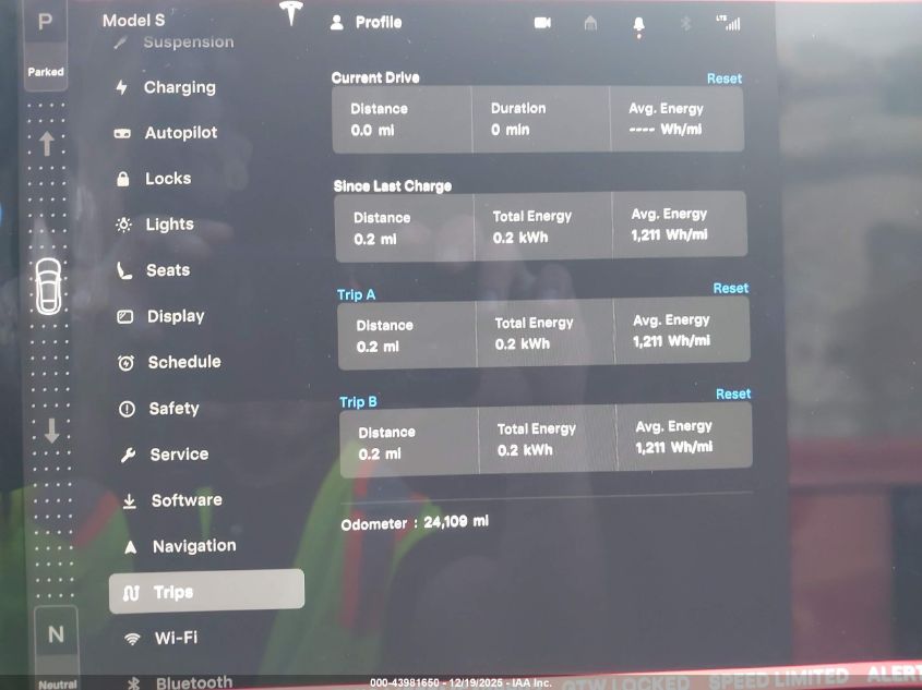 2021 Tesla Model S Long Range Dual Motor All-Wheel Drive VIN: 5YJSA1E55MF438892 Lot: 43981650