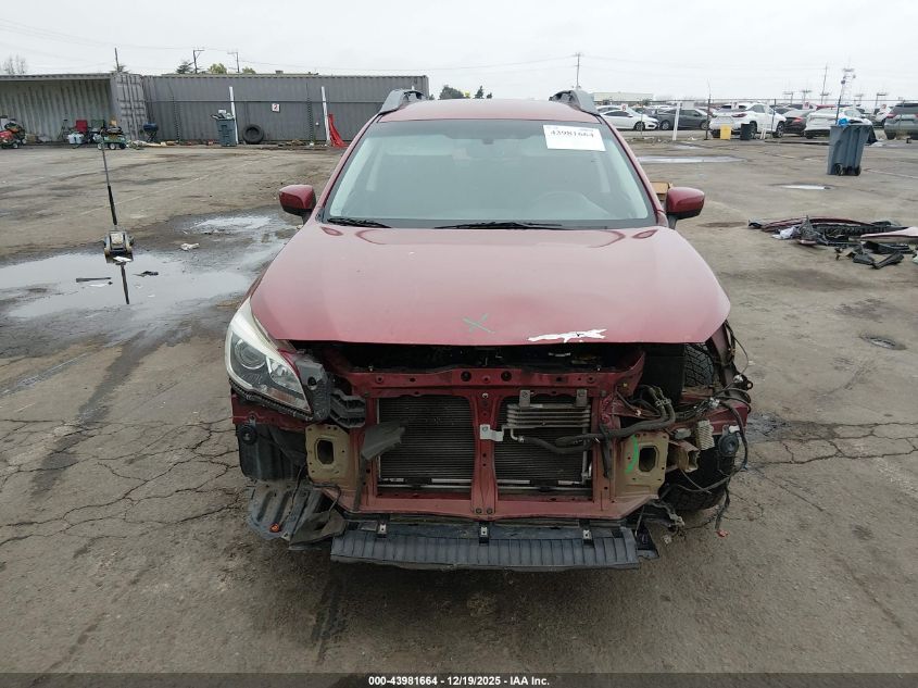 2015 Subaru Outback 2.5I Premium VIN: 4S4BSACC6F3270061 Lot: 43981664