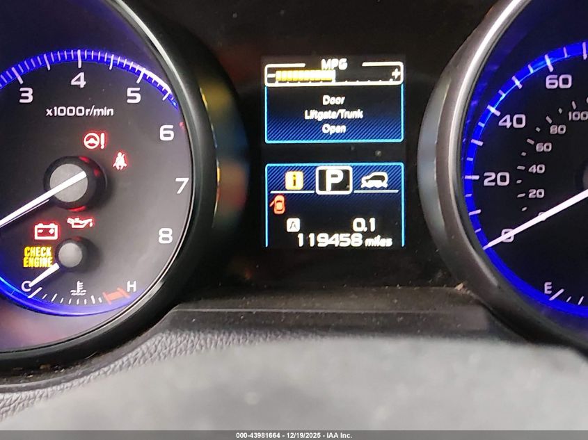 2015 Subaru Outback 2.5I Premium VIN: 4S4BSACC6F3270061 Lot: 43981664