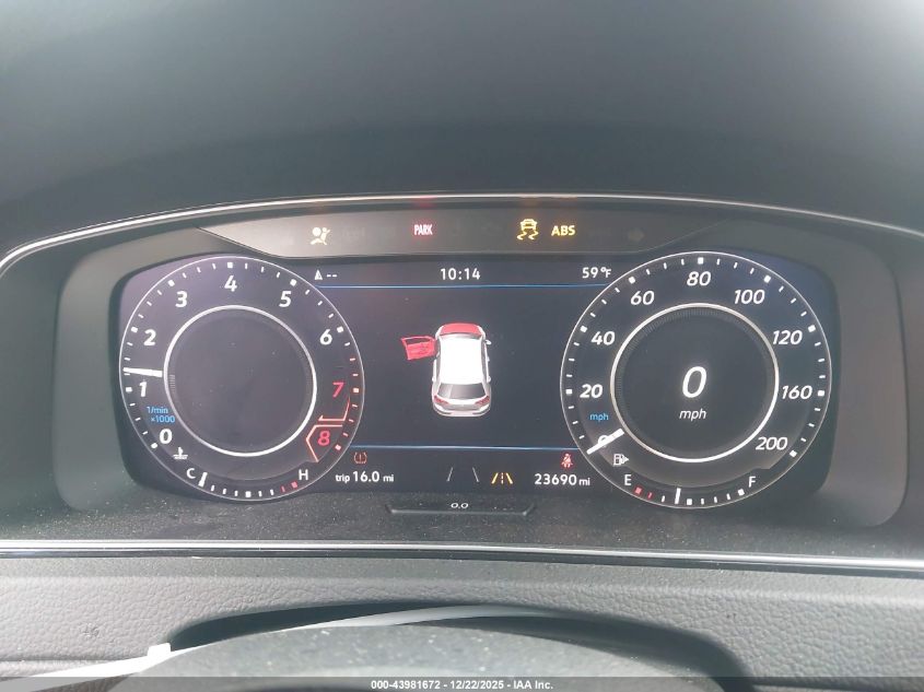 2019 Volkswagen Golf R 2.0T W/Dcc Navigation VIN: WVWWA7AU9KW146124 Lot: 43981672