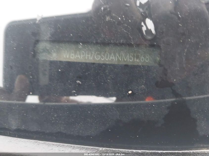 2010 BMW 328I VIN: WBAPH7G50ANM51268 Lot: 43981692