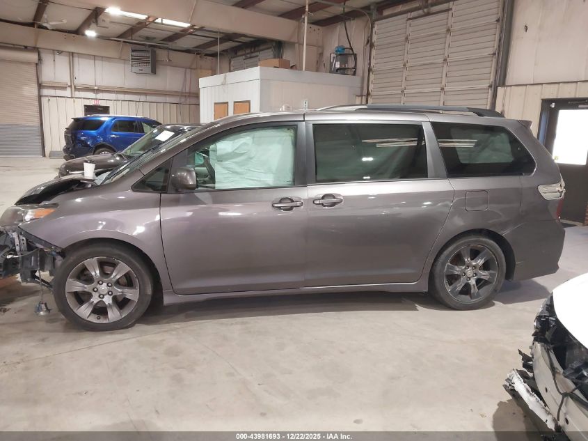 2012 Toyota Sienna Se 8 Passenger VIN: 5TDXK3DC7CS195028 Lot: 43981693