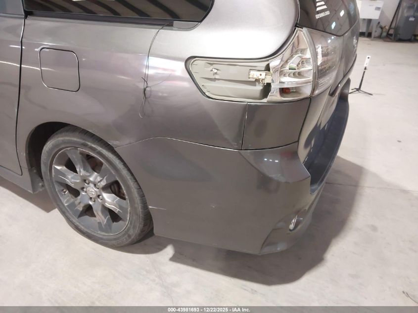 2012 Toyota Sienna Se 8 Passenger VIN: 5TDXK3DC7CS195028 Lot: 43981693