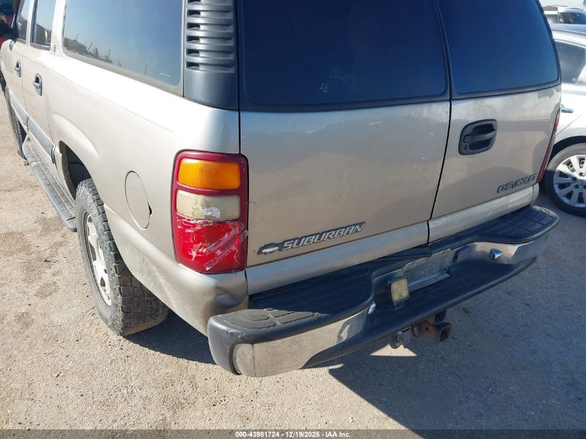 2001 Chevrolet Suburban 1500 Ls VIN: 3GNEC16T61G244129 Lot: 43981724