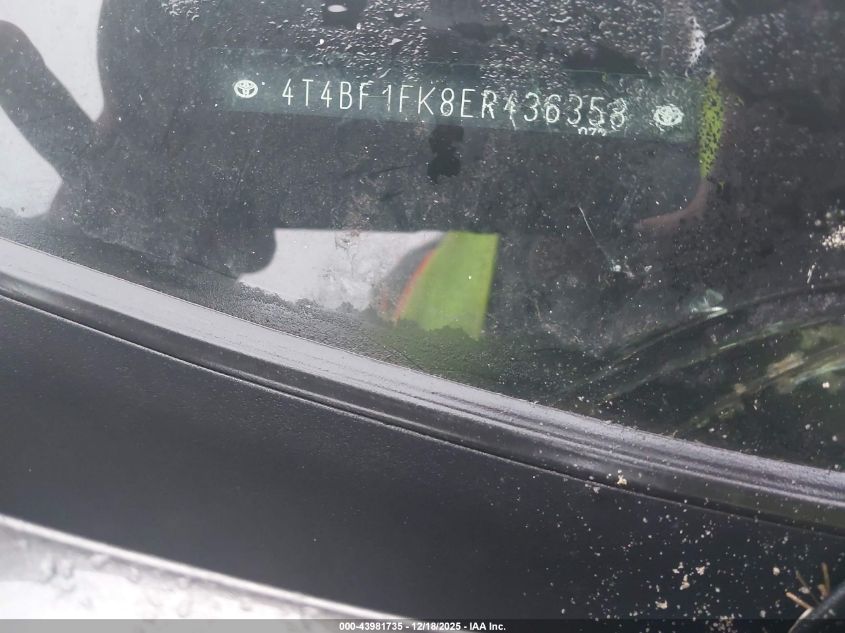 2014 Toyota Camry Le VIN: 4T4BF1FK8ER436358 Lot: 43981735