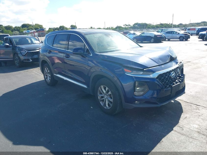 2019 Hyundai Santa Fe Sel VIN: 5NMS3CAD2KH008607 Lot: 43981744