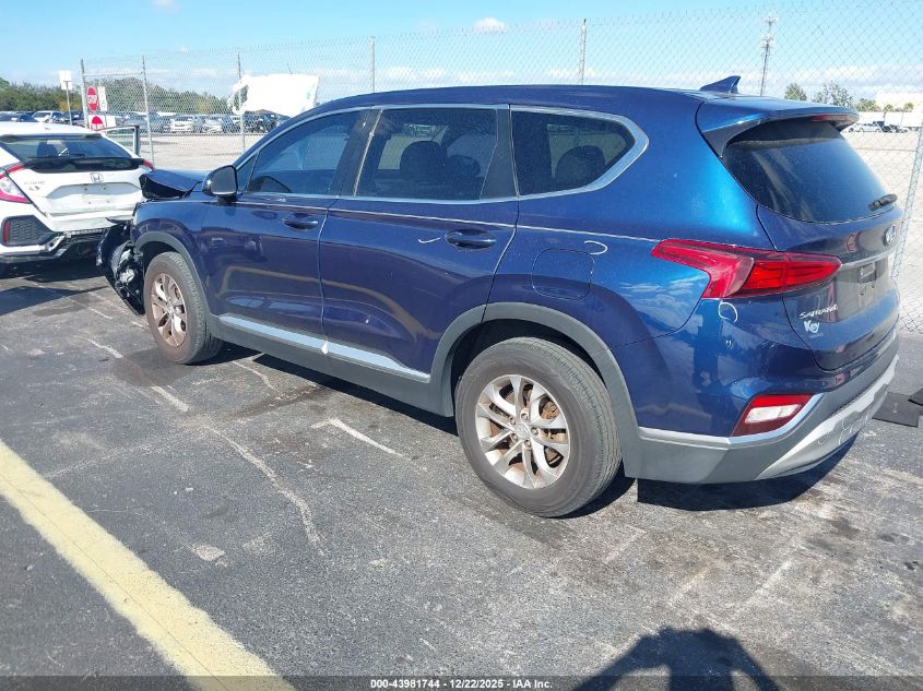 2019 Hyundai Santa Fe Sel VIN: 5NMS3CAD2KH008607 Lot: 43981744