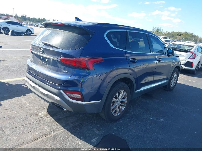 2019 Hyundai Santa Fe Sel VIN: 5NMS3CAD2KH008607 Lot: 43981744