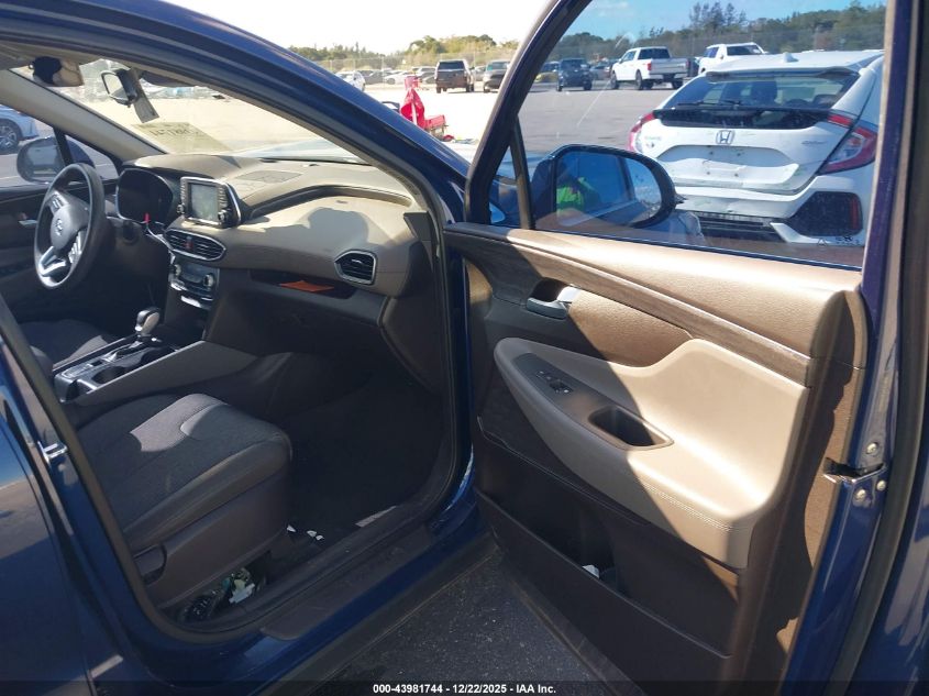 2019 Hyundai Santa Fe Sel VIN: 5NMS3CAD2KH008607 Lot: 43981744