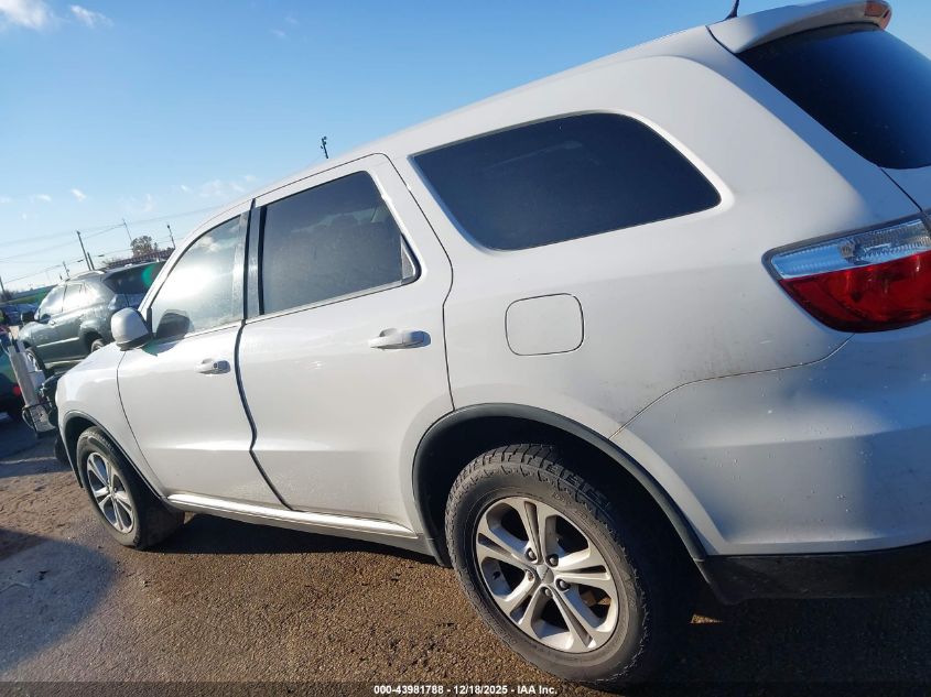 2013 Dodge Durango Sxt VIN: 1C4RDJAG4DC535561 Lot: 43981788