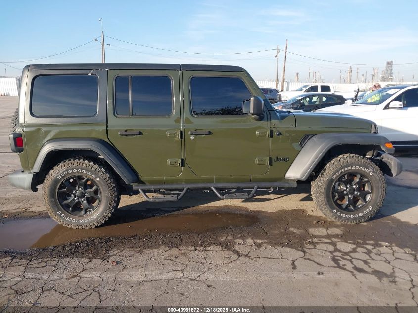 2022 Jeep Wrangler Unlimited Willys 4X4 VIN: 1C4HJXDG5NW113205 Lot: 43981872