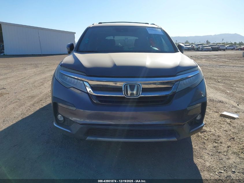 2019 Honda Pilot Touring VIN: 5FNYF5H63KB009416 Lot: 43981874