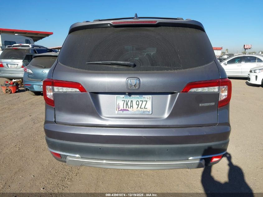 2019 Honda Pilot Touring VIN: 5FNYF5H63KB009416 Lot: 43981874