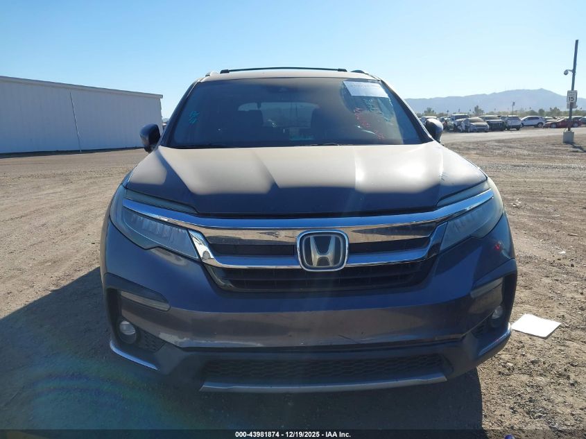 2019 Honda Pilot Touring VIN: 5FNYF5H63KB009416 Lot: 43981874