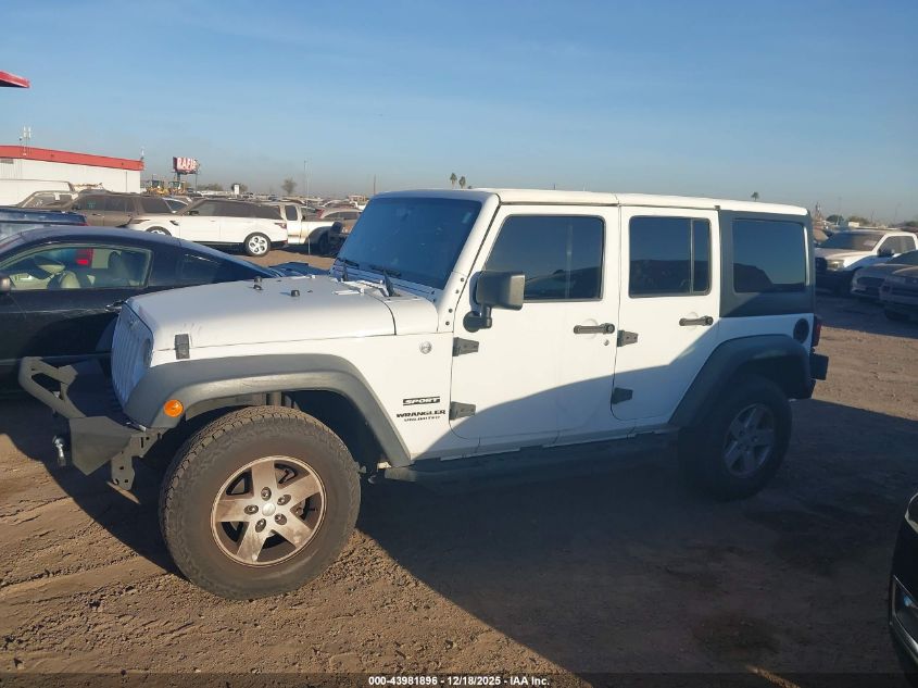 2015 Jeep Wrangler Unlimited Sport VIN: 1C4BJWDG9FL760919 Lot: 43981896