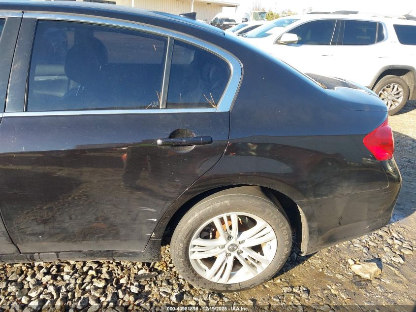 2012 Infiniti G37X VIN: JN1CV6AR9CM681161 Lot: 43981898