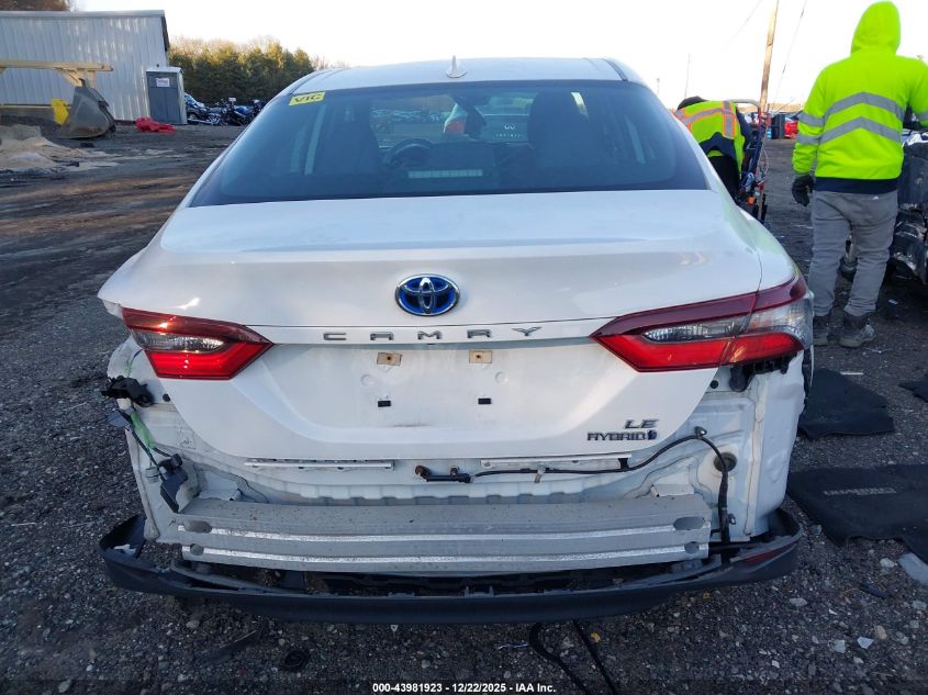 2022 Toyota Camry Le Hybrid VIN: 4T1C31AKXNU579472 Lot: 43981923