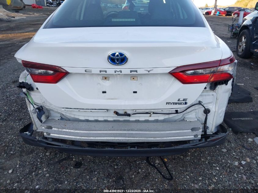 2022 Toyota Camry Le Hybrid VIN: 4T1C31AKXNU579472 Lot: 43981923