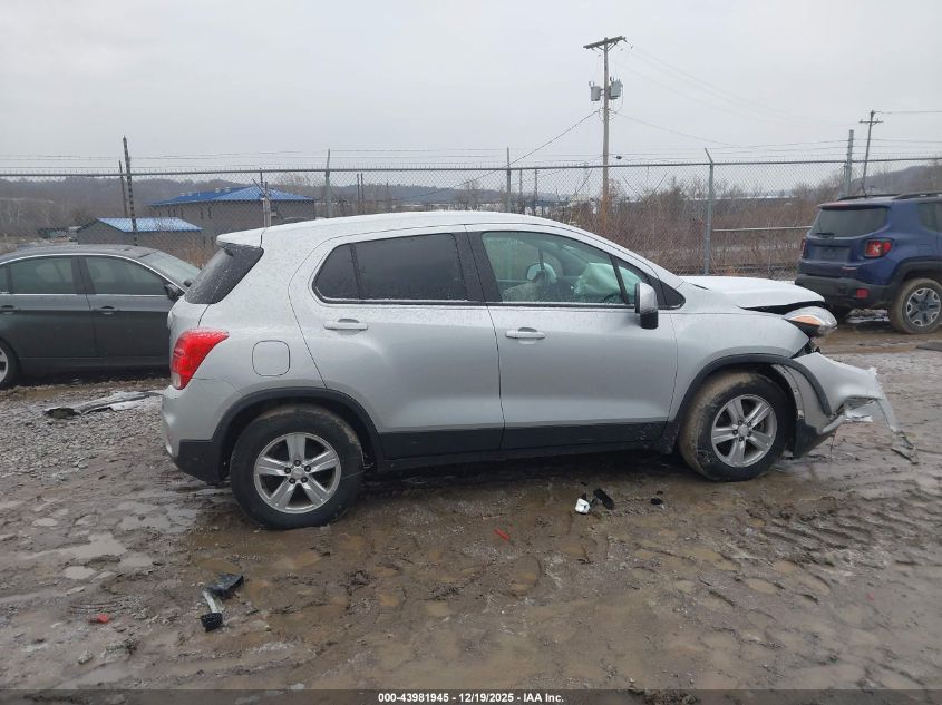 2020 Chevrolet Trax Fwd Ls VIN: 3GNCJKSB2LL201997 Lot: 43981945