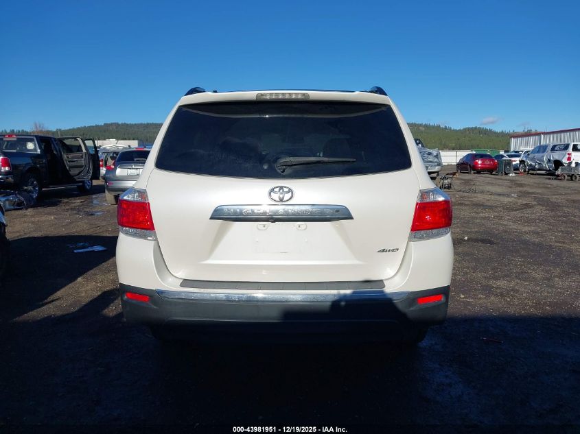 2013 Toyota Highlander Se V6 VIN: 5TDBK3EH7DS267917 Lot: 43981951